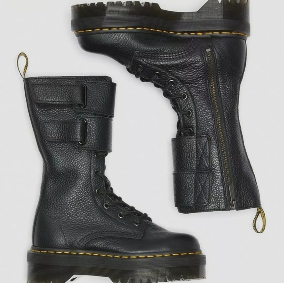 BRAND NEW Rare Dr. Martens JAGGER 10 Eye Tall Combat Platform Boots Velcro Doc - Picture 8 of 16